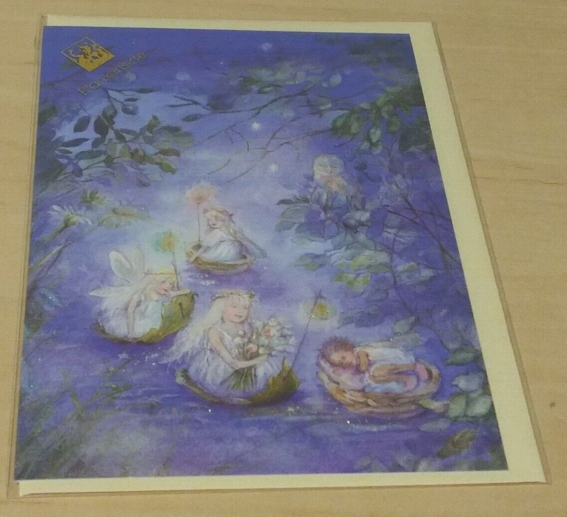 Beverly Manson-forest Fairies "fairy Boats" Greeting Card - Sealed