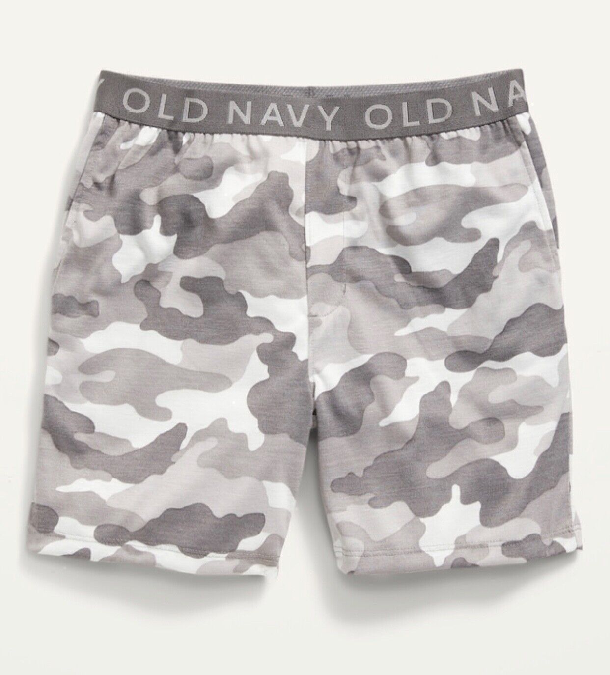 Old Navy Kid Boys Size Xl (14-16) Gray Camo ~ Pajama Shorts .. $15 .. Nwt