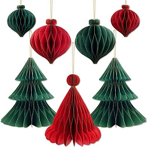 Premium Reusable Vintage Christmas Decorations - Paper Christmas Ornaments