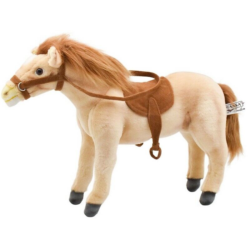 Hansa Stuffed Doll Horse (with Saddle)plush Toy From Japan Bh5810