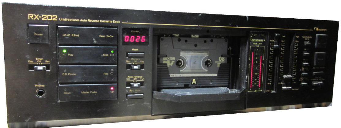 Nakamichi Rx-202 2 Head Auto Reverse Cassette Deck