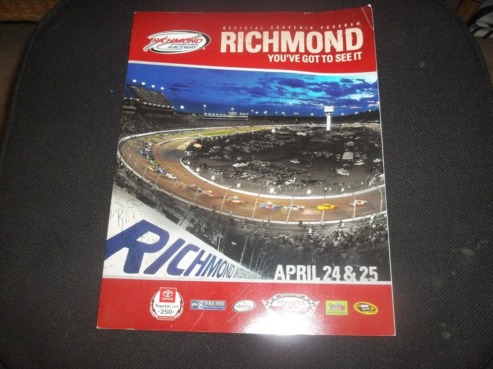 Nascar Richmond International Raceway Program April 24 25 2015 Toyota 400 250