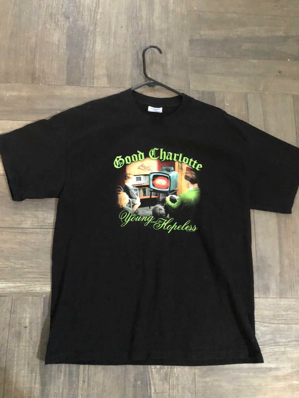 Good Charlotte Tshirt “Young and The Hopless 2002 new Size L black