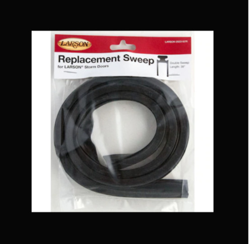 Larson 37-1/4-in Black Storm Door Sweep Replacement Rubber Home Tight Seal