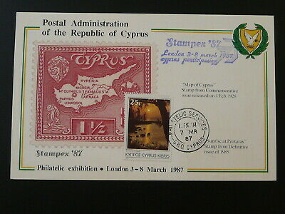 Stampex 1987 London exposition card Cyprus 89158