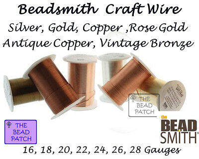 Beadsmith Tarnish Resistant Craft Wire - 6 Colors - 7 Gauges - Jewelry - Crafts