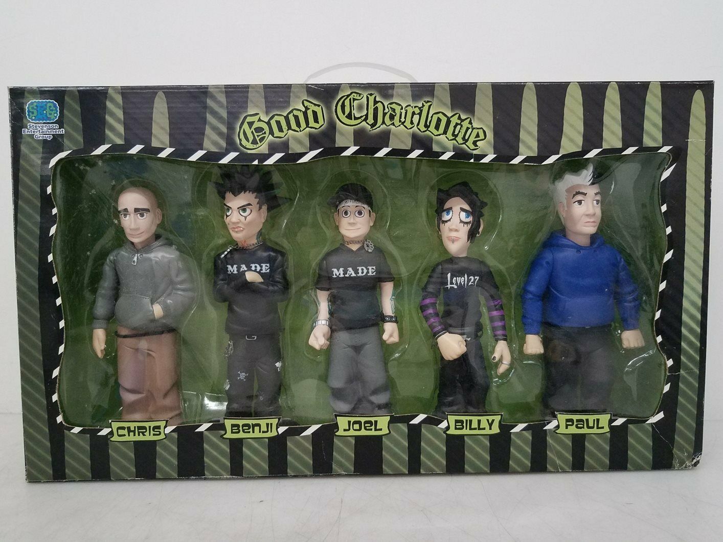 Good Charlotte 9" Doll Figure Band Box Set Chris Benji Joel Billy Paul