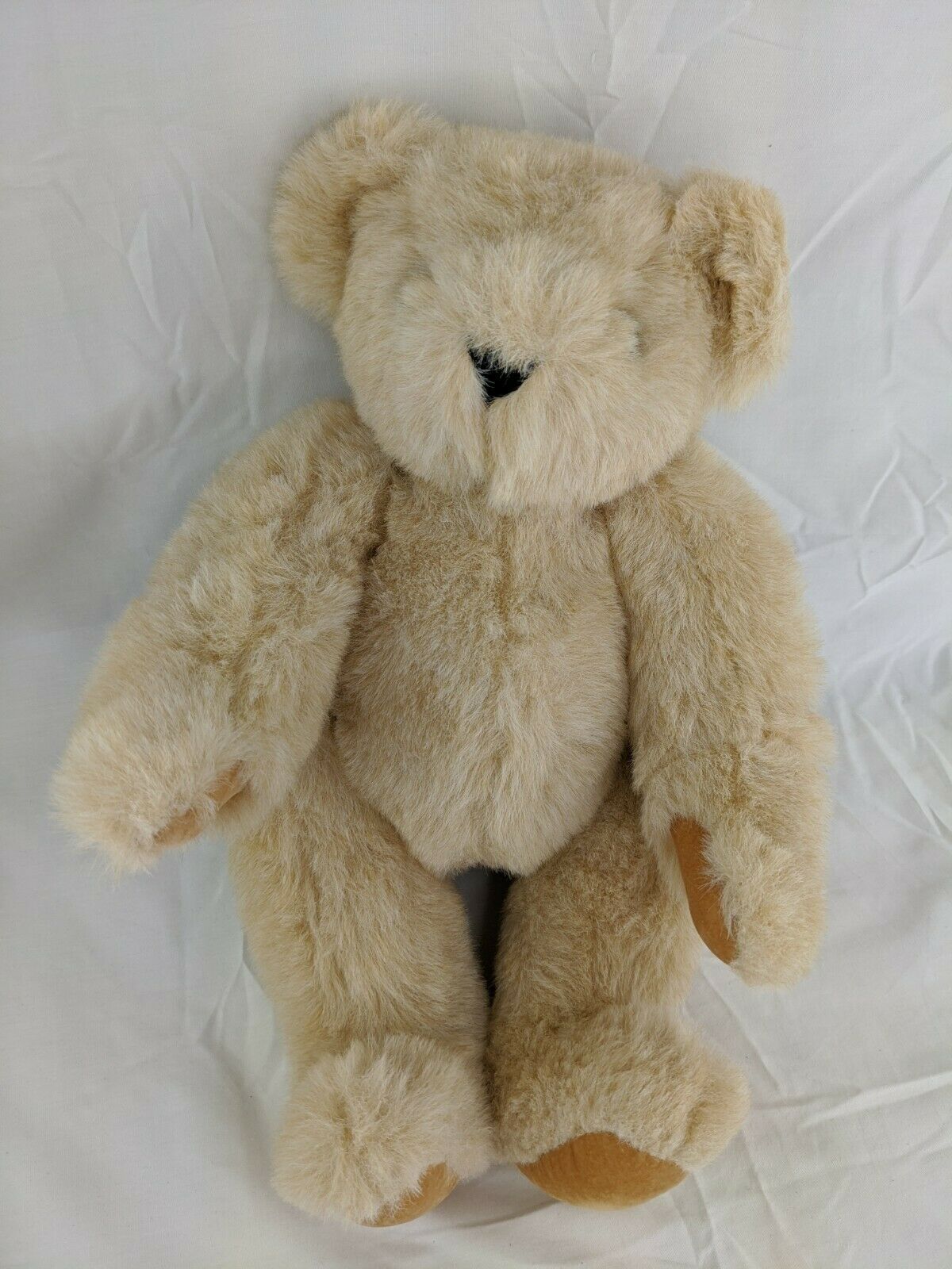 Vermont Teddy Bear Plush 16" Tan Stuffed Animal Toy