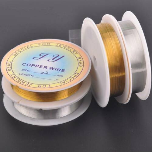 Silver/Gold Plated Tiny Soft Copper Metal Craft Beading Wire Cord for Jewelry