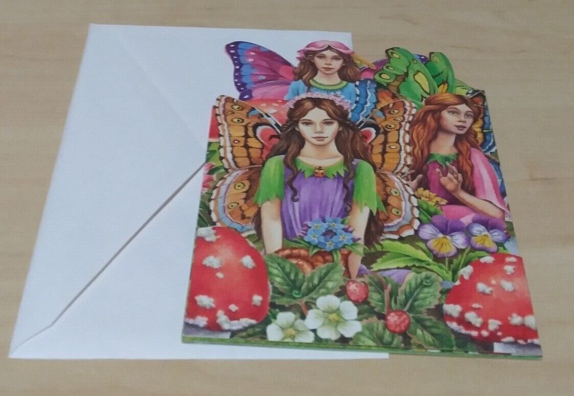 Fairy Friend  Fold Out Birthday Card Jamicheal Henterly