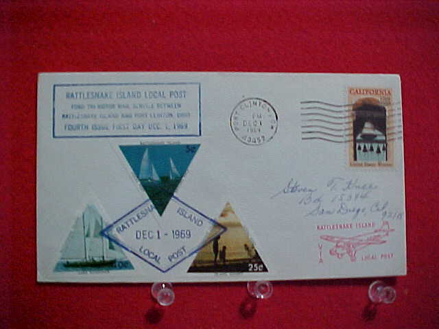 Q2 > Rattlesnake Island 1969 Local Post Cover With Stamps > Great Postal History