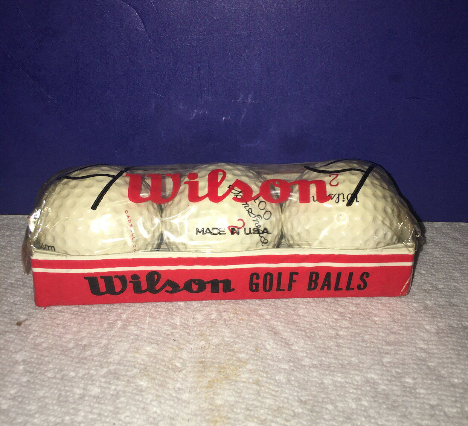 3 Balls- Sam Snead 100 #2 by Wilson Golf Balls -Unopened Sleeves 50's - 60's Era