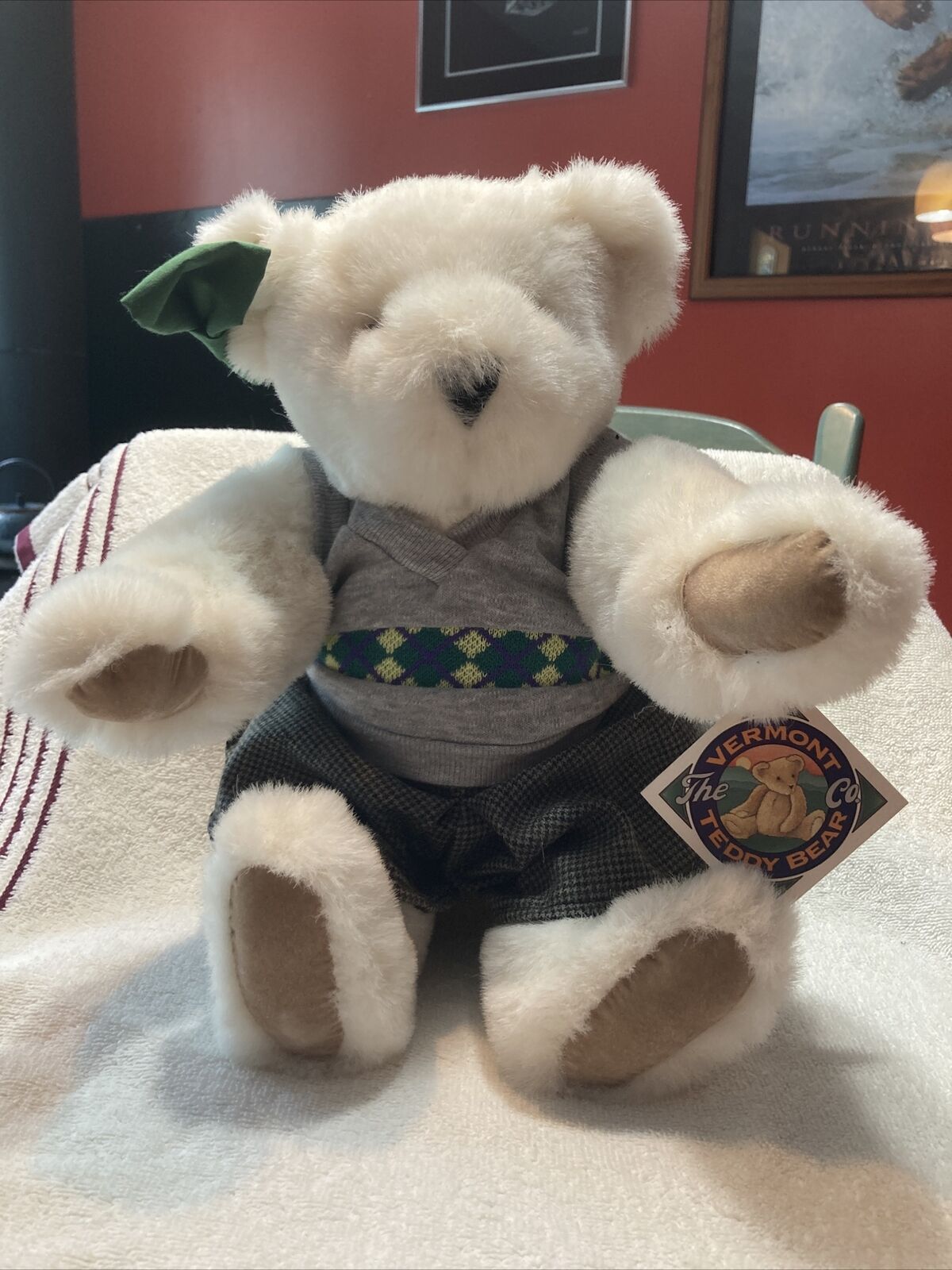 Vermont Teddy Bear Dressed In Sweater And Skirt
