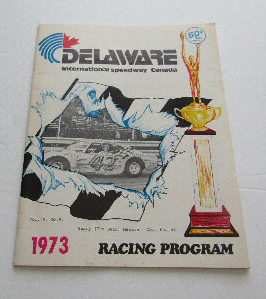 Delaware International Speedway program 1973 Vol. 4 #9 Jerry 