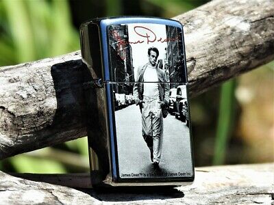 Zippo Lighter - James Dean Street - Hollywood Icon - Roy Schatt Photo - Nyc