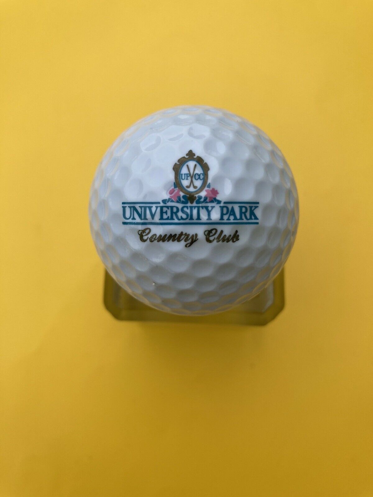 Rare Vintage Ping Golf Ball University Park Gold Print And Number Unused
