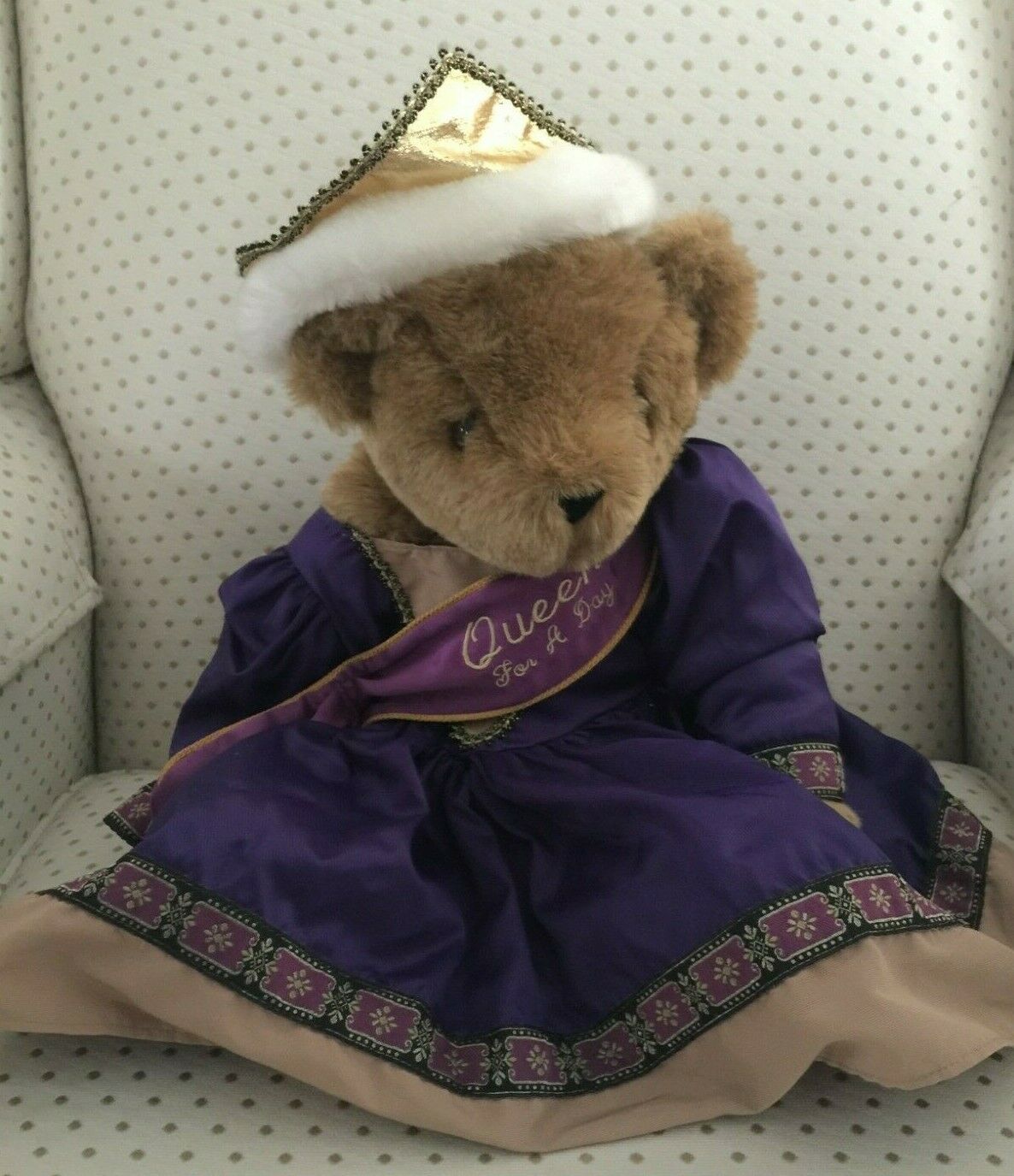 Vermont Teddy Bear Company QUEEN FOR A DAY - Grt Birthday / Congratulations Gift