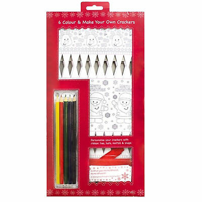 RSW 6 Pack Colour and Make your Own Christmas Cracker Kit