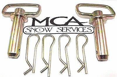Western Snow Plow Pin Unimount 2 Hitch Pins 4 Hairpin Cotter 93028 91965