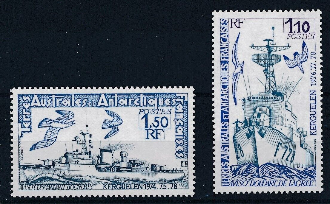 [BIN3723] TAAF 1979 Boats/Birds good set of stamps very fine MNH