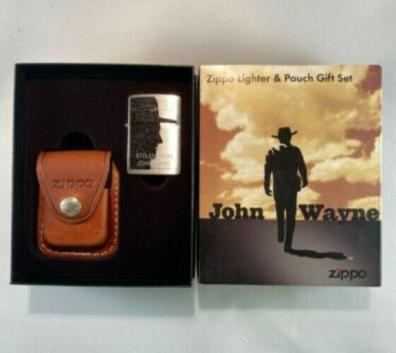 Zippo Lighter & Pouch Set - Stolen From John Wayne - Ltd Edition - # 24209