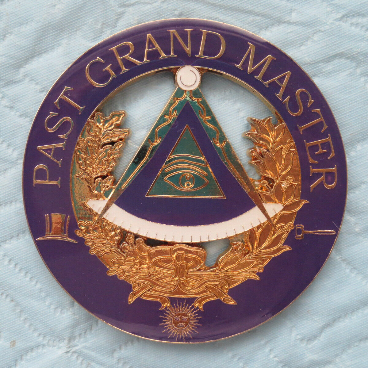 Masonic Auto Car Badge Emblems E4 Mason Freemason Past Grand Master
