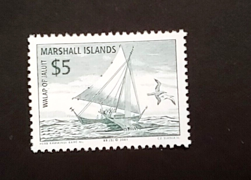 SAILING BOAT SHIP $5 VF MNH US USA MARSHALL ISLAND BK70.2