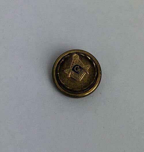 Vintage Rare Screw On Masonic Free Mason Miniature Mini Lapel Hat Pin - Look