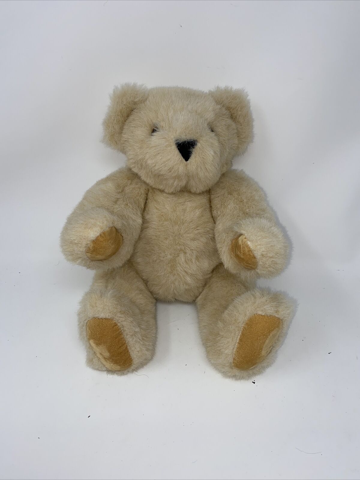 Authentic Vermont Teddy Bear Handmade in Vermont Cream Tan Paws Jointed