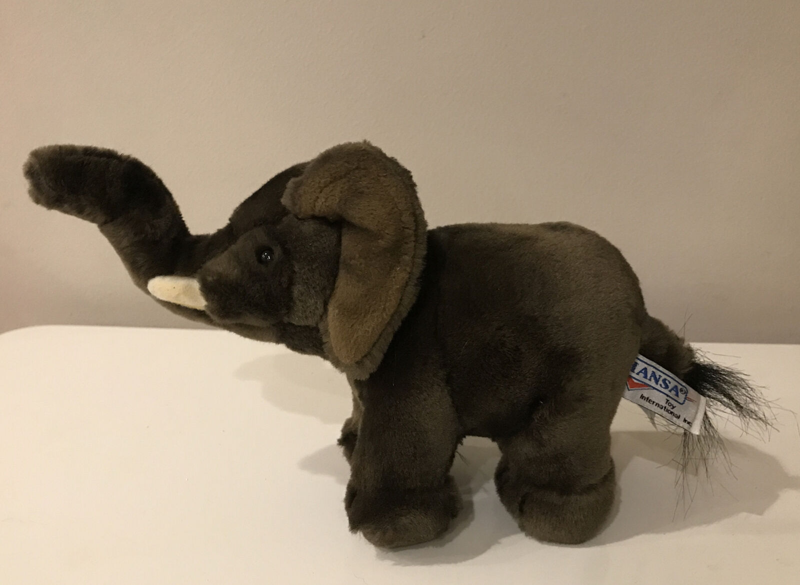 Hansa Elephant Plush Toy Lifelike 10” 2010