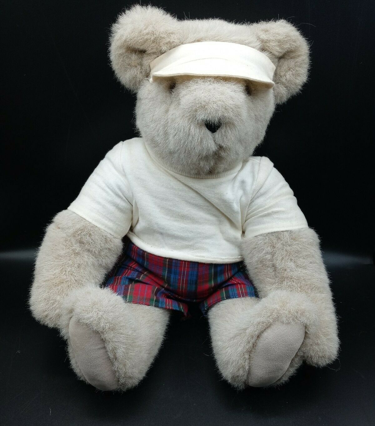 Vintage 1992 The Vermont Teddy Bear Company 17" Bear W/ Original Tennis Outfit