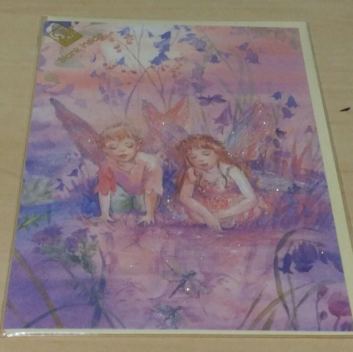 Beverly Manson-forest Fairies "reflections" Blank Greeting Card - Sealed
