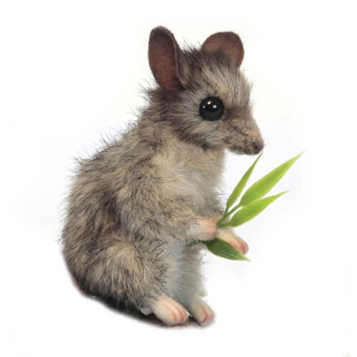 Hansa Grey Leadbetter Possum Plush Soft Cuddly Realistic Stuffed Animal Toy