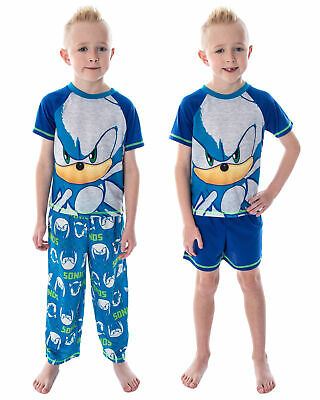 Sonic The Hedgehog Boys' Pajamas 3 Piece Sleepwear Loungewear Pajama Set