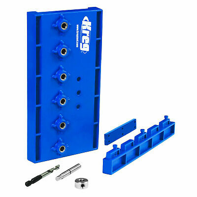 Kreg Kma3220 Woodworking Shelf Pin Drilling Jig Guide With 5mm Drill Bit